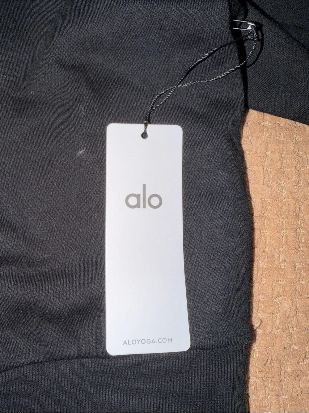 ALO Black Crewneck Sweater-Black Small